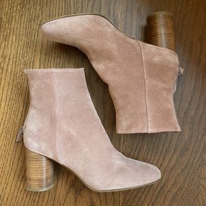 EUC Sandro Suede Sacha Boots in Vieux Rose size 38